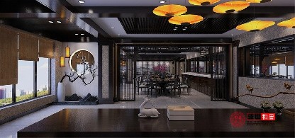 合肥800平米新中式飯店設(shè)計(jì)裝修案例